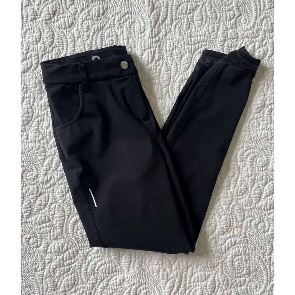 Cavalleria Toscana Revolution Breeches IT 38 US 6 Black Knee Grip Riding Pants